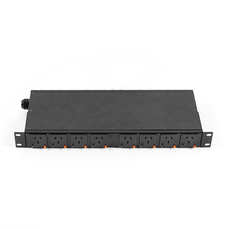 Horizontaler TCP/IP-Sensorschalter mit 8 Ausgängen, eco Smart Rack PDU, 1 HE