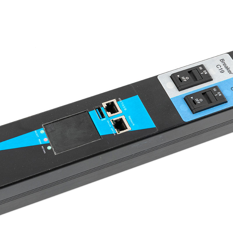 Vertikales TCP/IP-Sensor-Eco-Smart-Rack-PDU mit 20 Ausgängen C13 C19