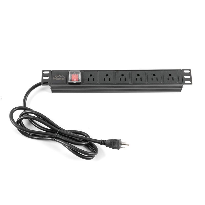 6-Wege US Horizontal Switched Rack PDU 1U