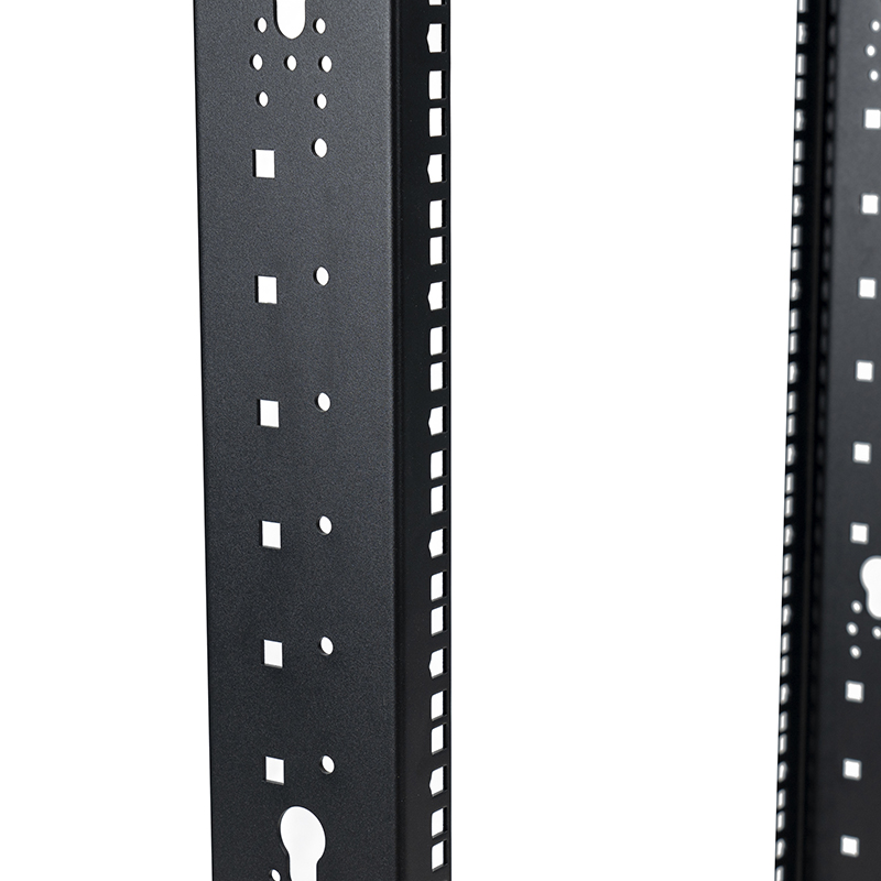 Offenes Rack mit 2 Pfosten, Schwarz, 18U-47U