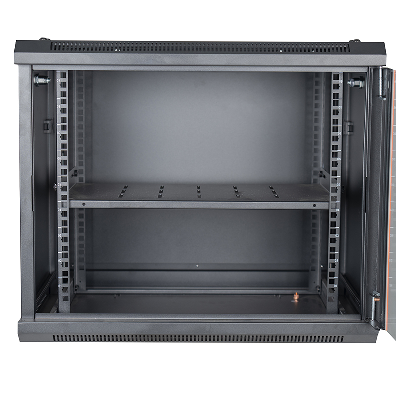 Netzwerk-Daten-Wandschrank, Schwarz, 600 x 450 mm, 9 HE